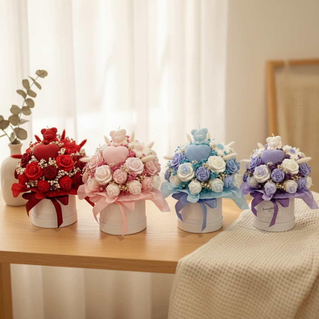 Flower Bouquet Candle