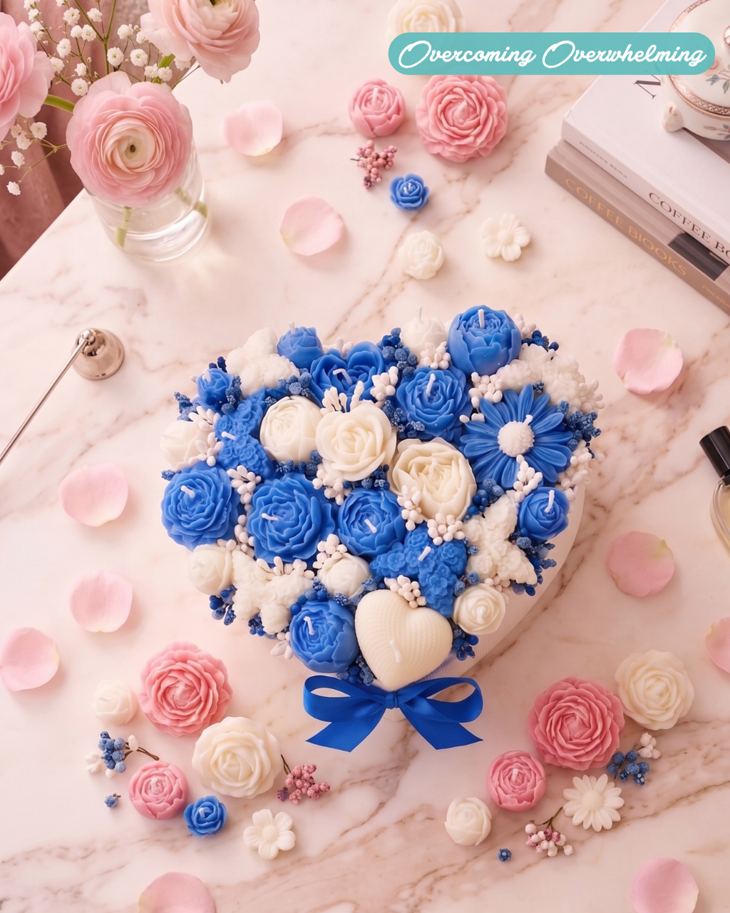 Heart Candle Bouquet Flowers